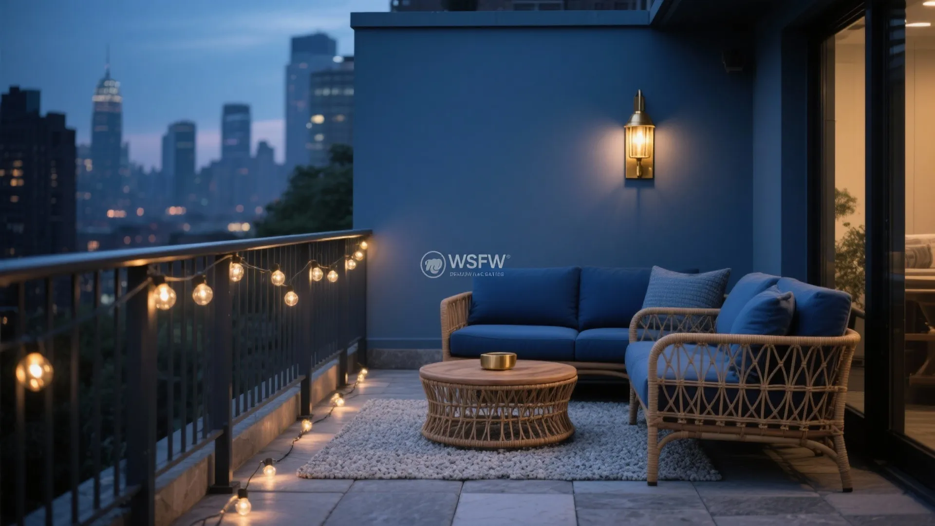 Dusk Blues and Charcoal for Evening Balconies