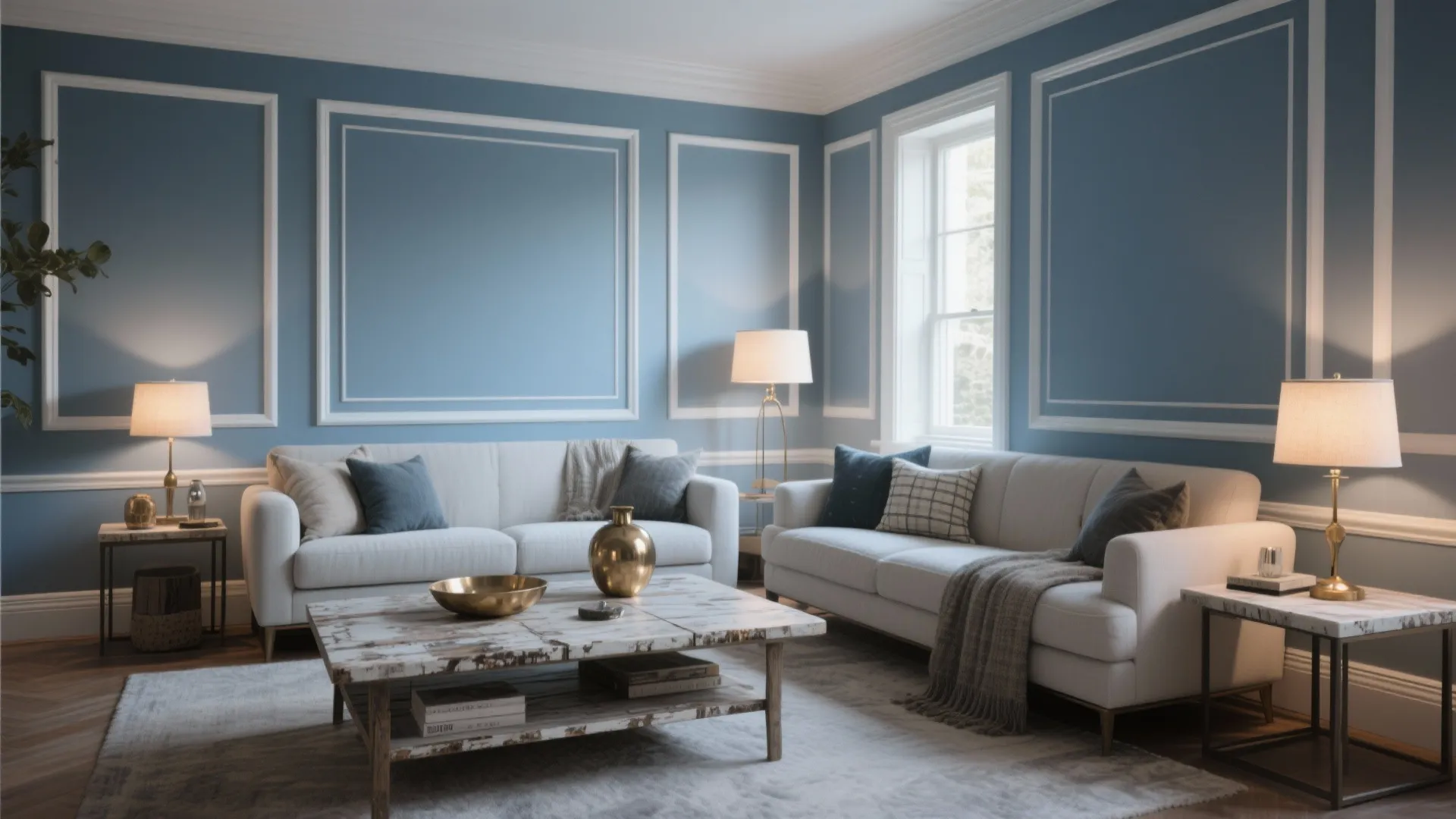 4. Dusty Blue — cottage calm with personality