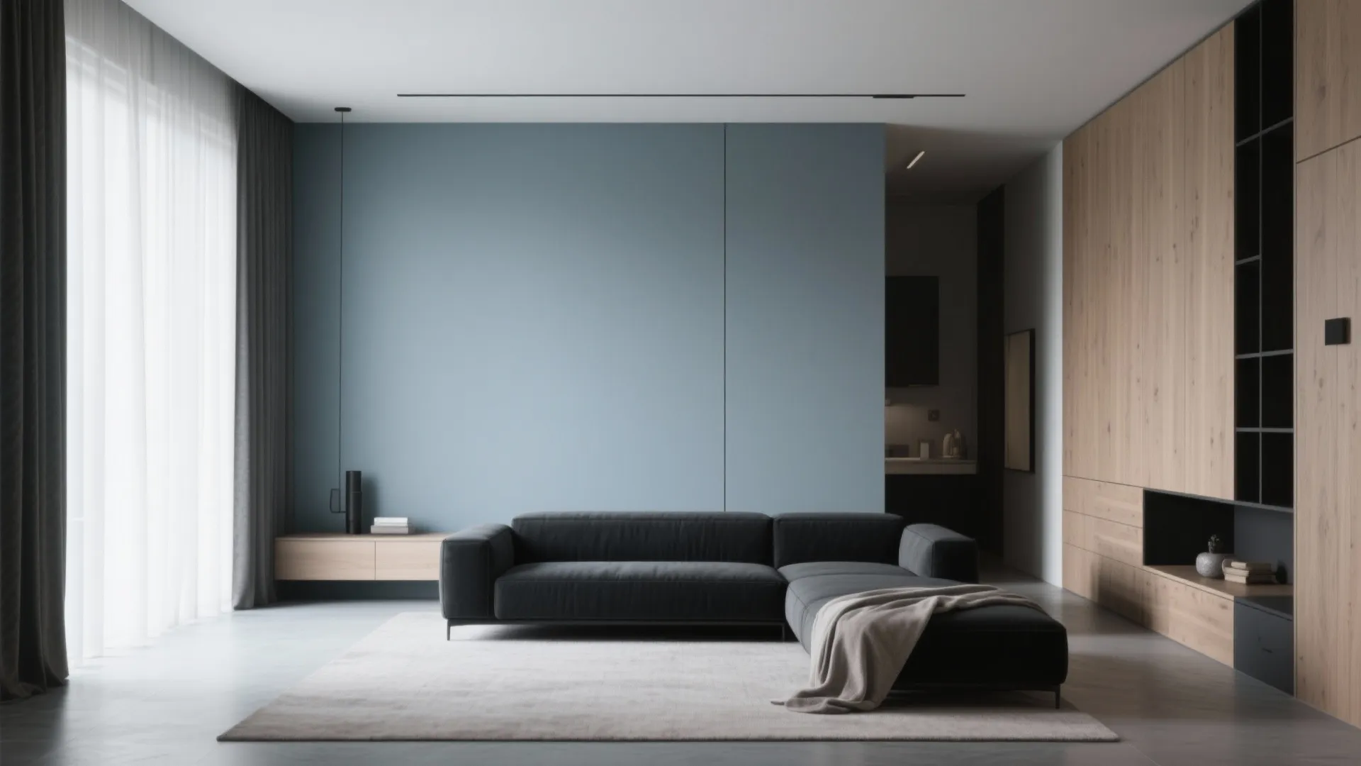 Modern Minimalist: Dusty Blue-Gray