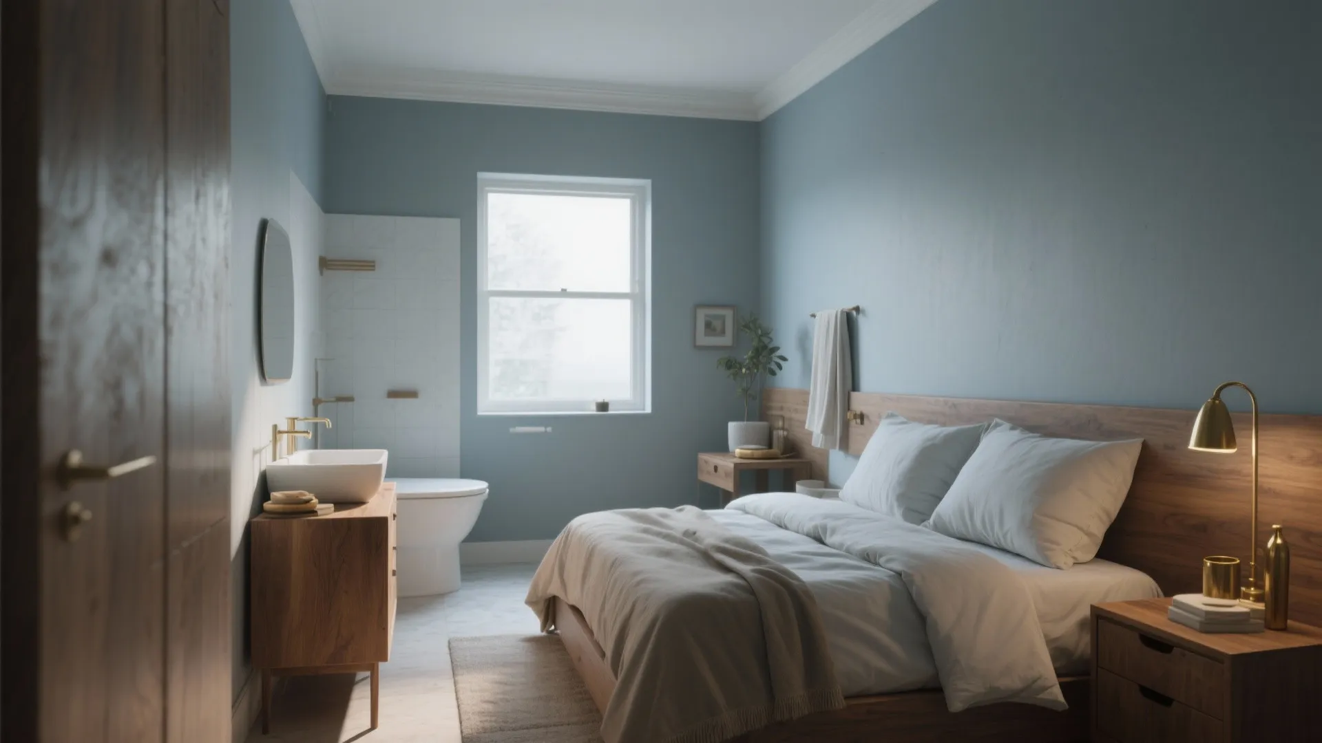 4. Dusty Blue-Grey: Calm and Low-Key