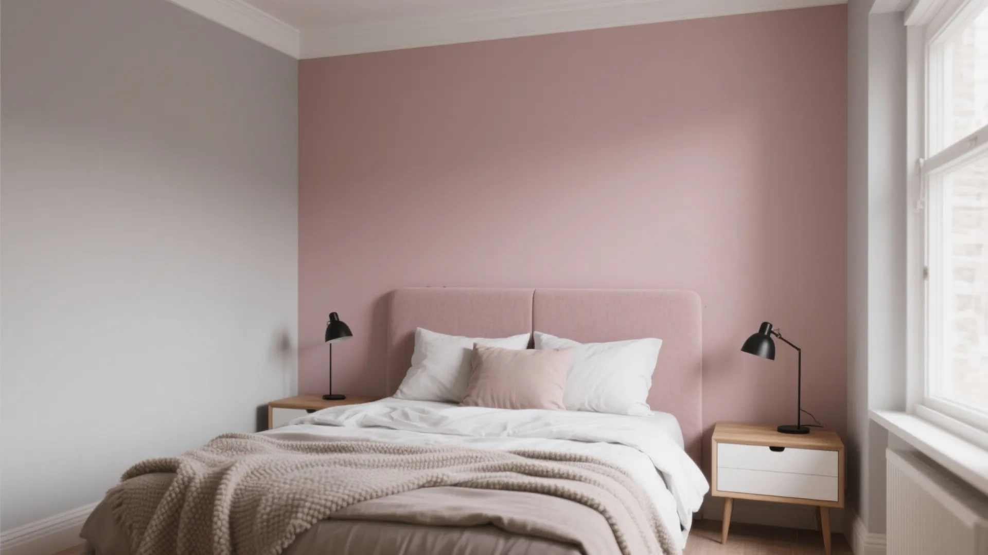 Dusty Rose + Greige Combo for Bedrooms