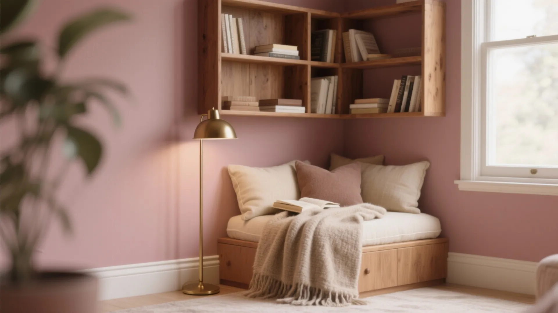 1. Dusty Rose for Cozy Corners