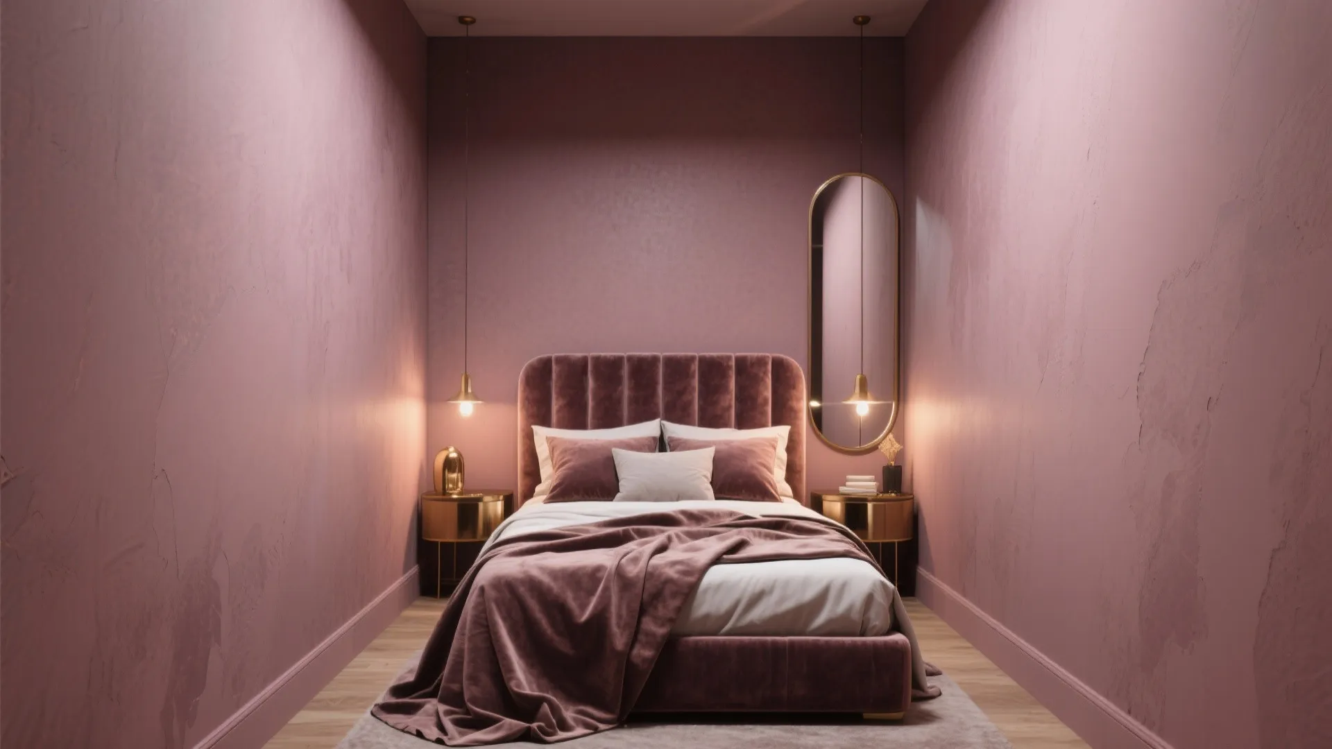 4. Moody dusty rose for a cozy bedroom