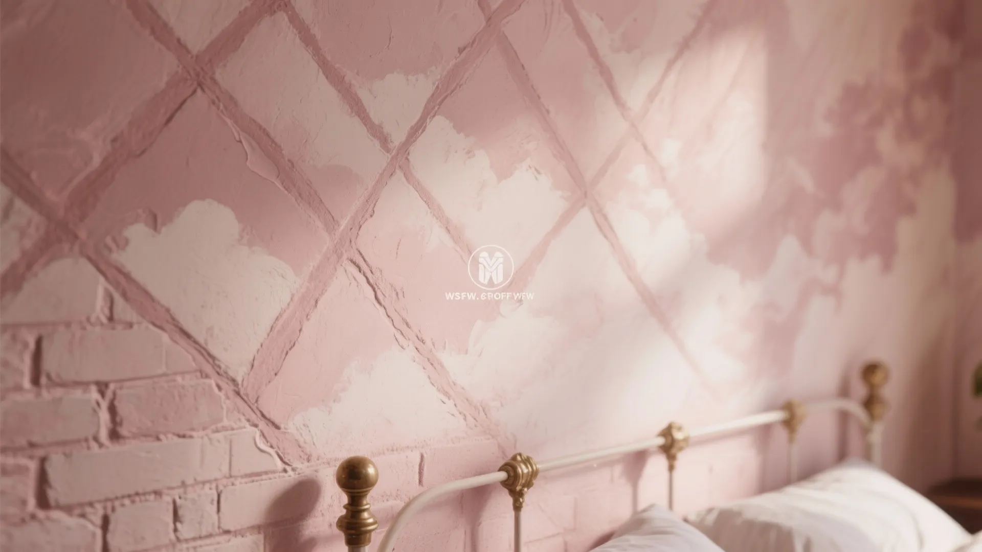 Textured Limewash in Dusty Rose