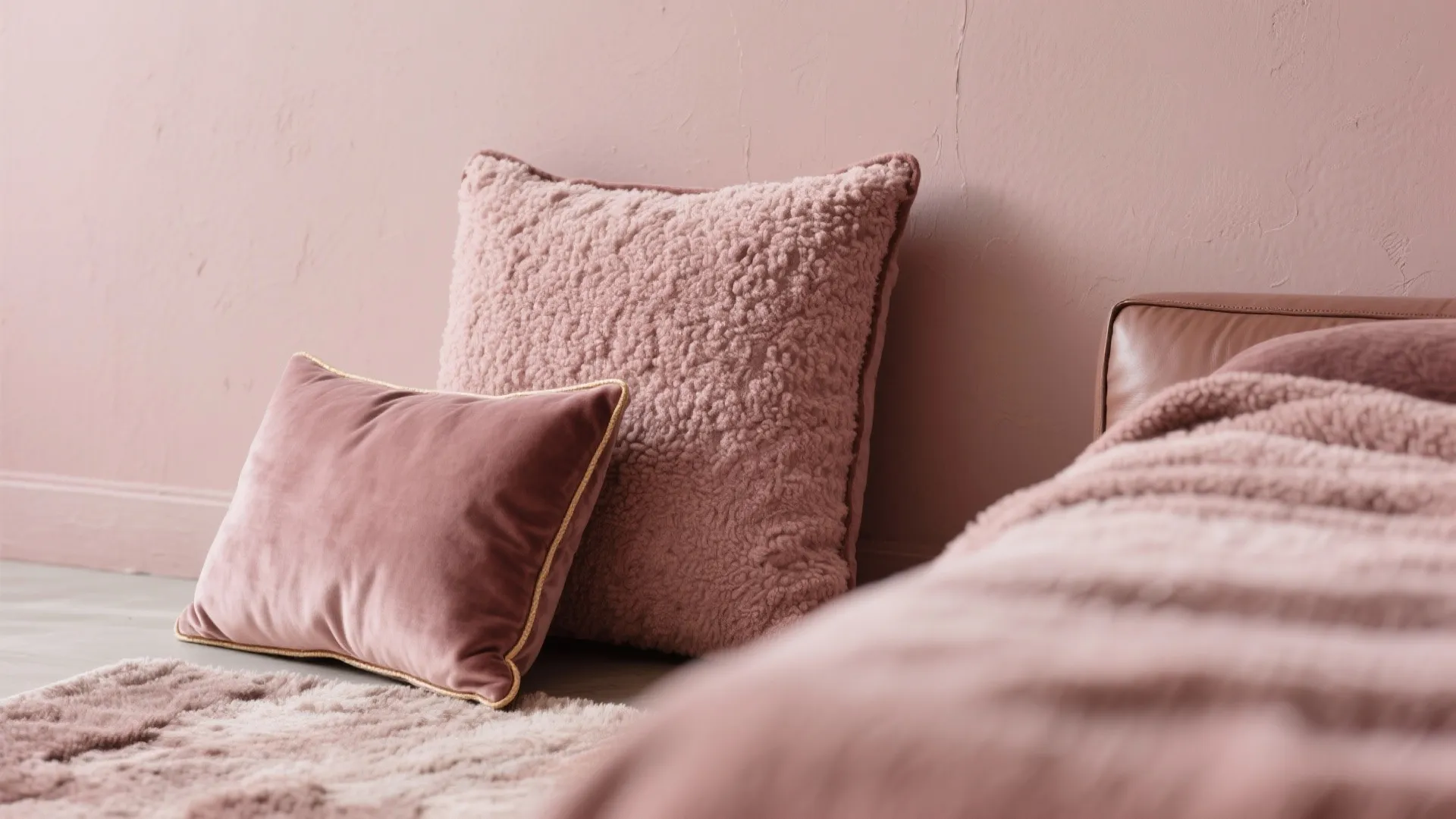 Dusty Rose Monochrome: Depth Through Texture