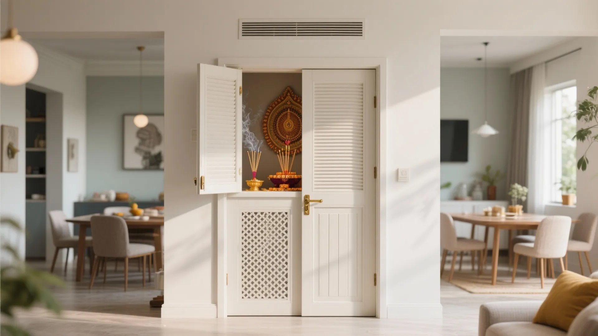 Idea 4: Half-height Dutch door for airy rituals