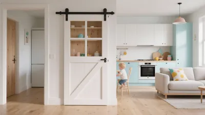 Scandinavian Kitchen & Living Room Open Plan Design