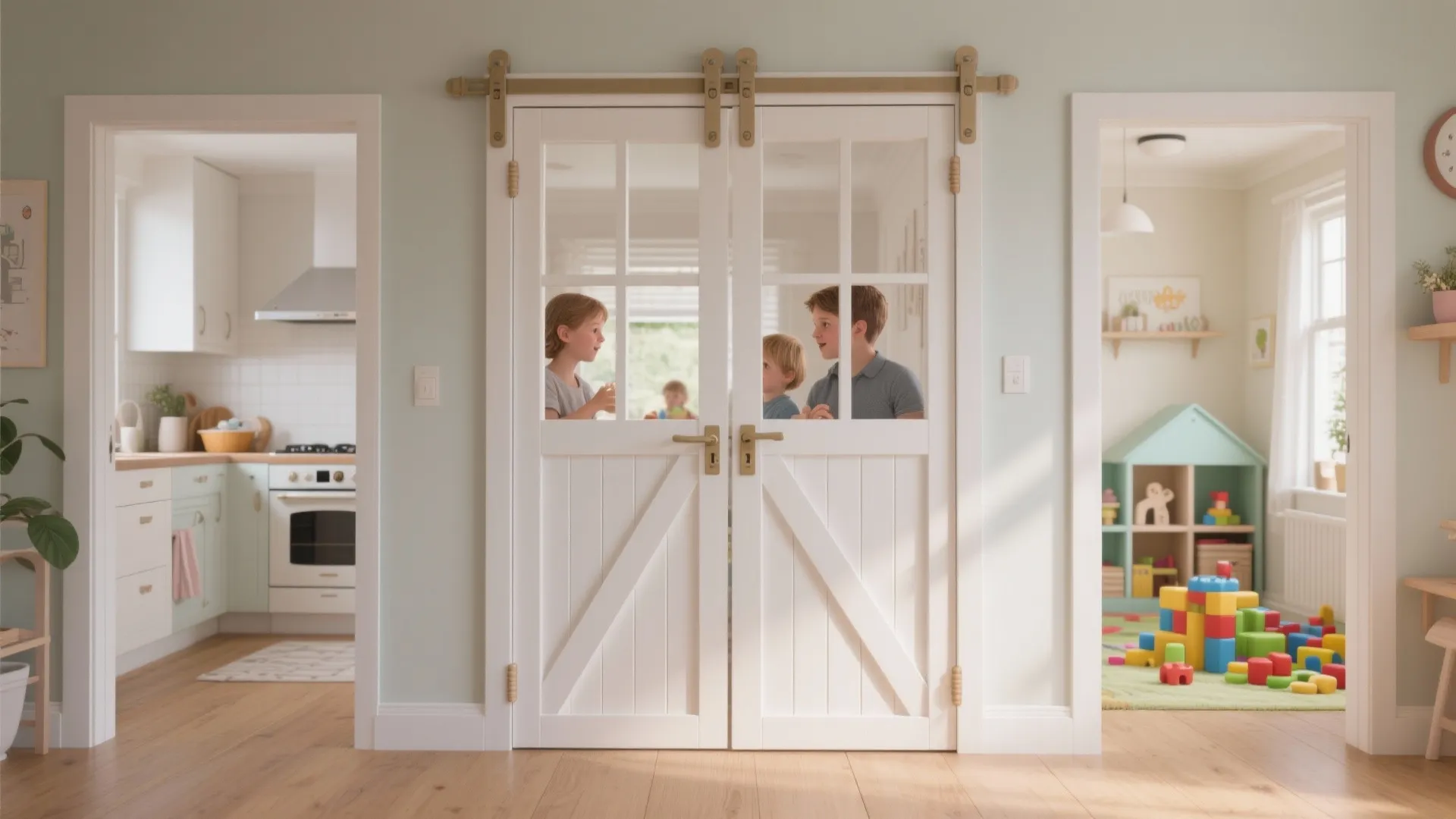 4) Dutch-Style Split Gate (Half-Height Flex for Family Life)
