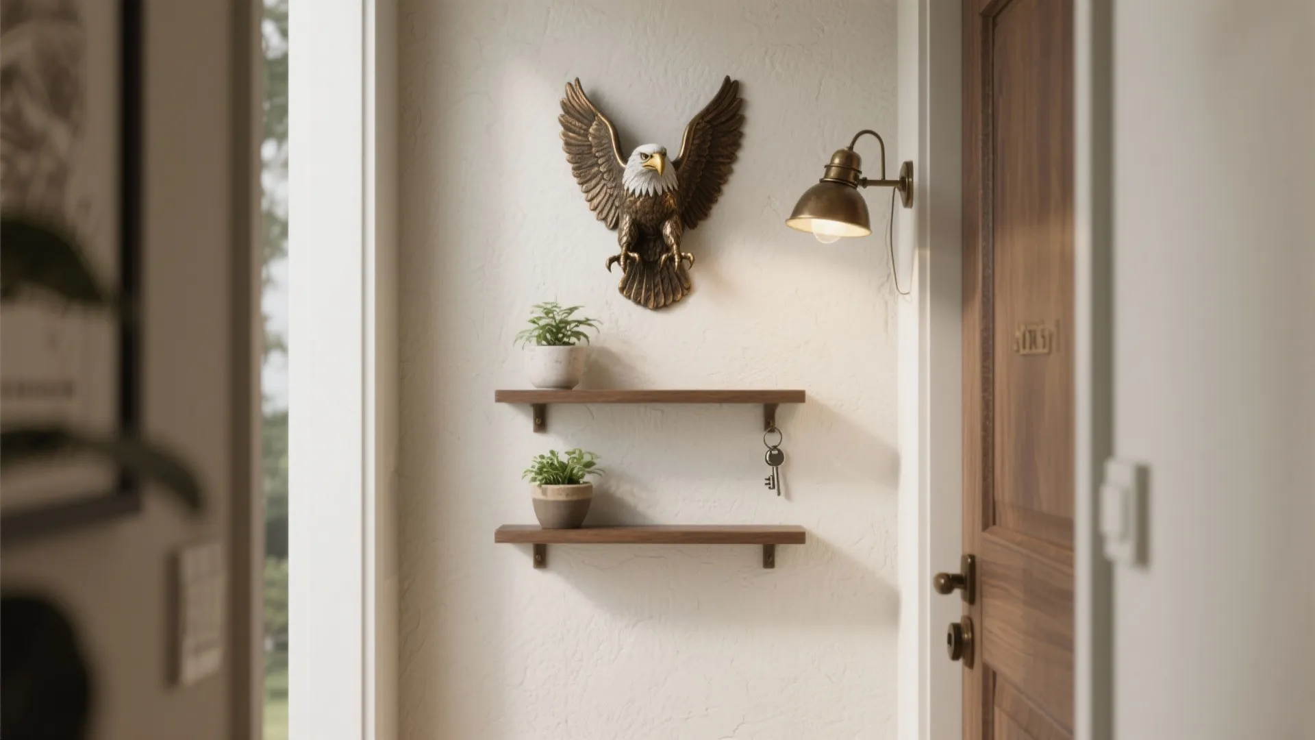 2. Pair with Minimalist Shelving