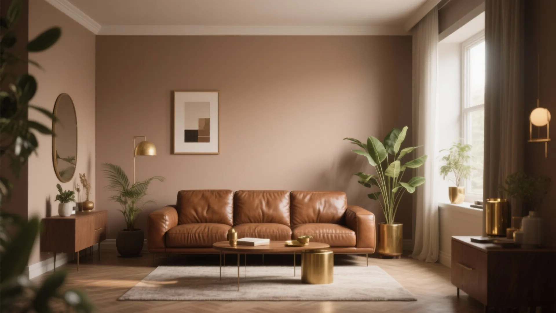 2. Earth-Toned Wall Palette