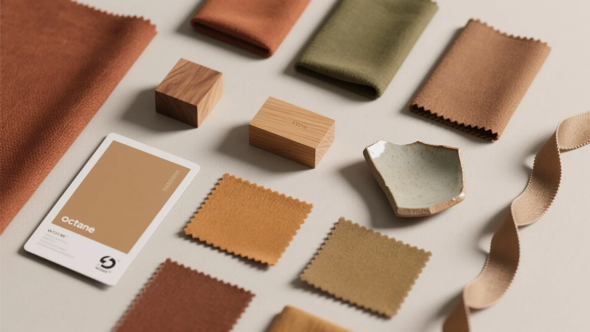 2. Muted earth-tone palette