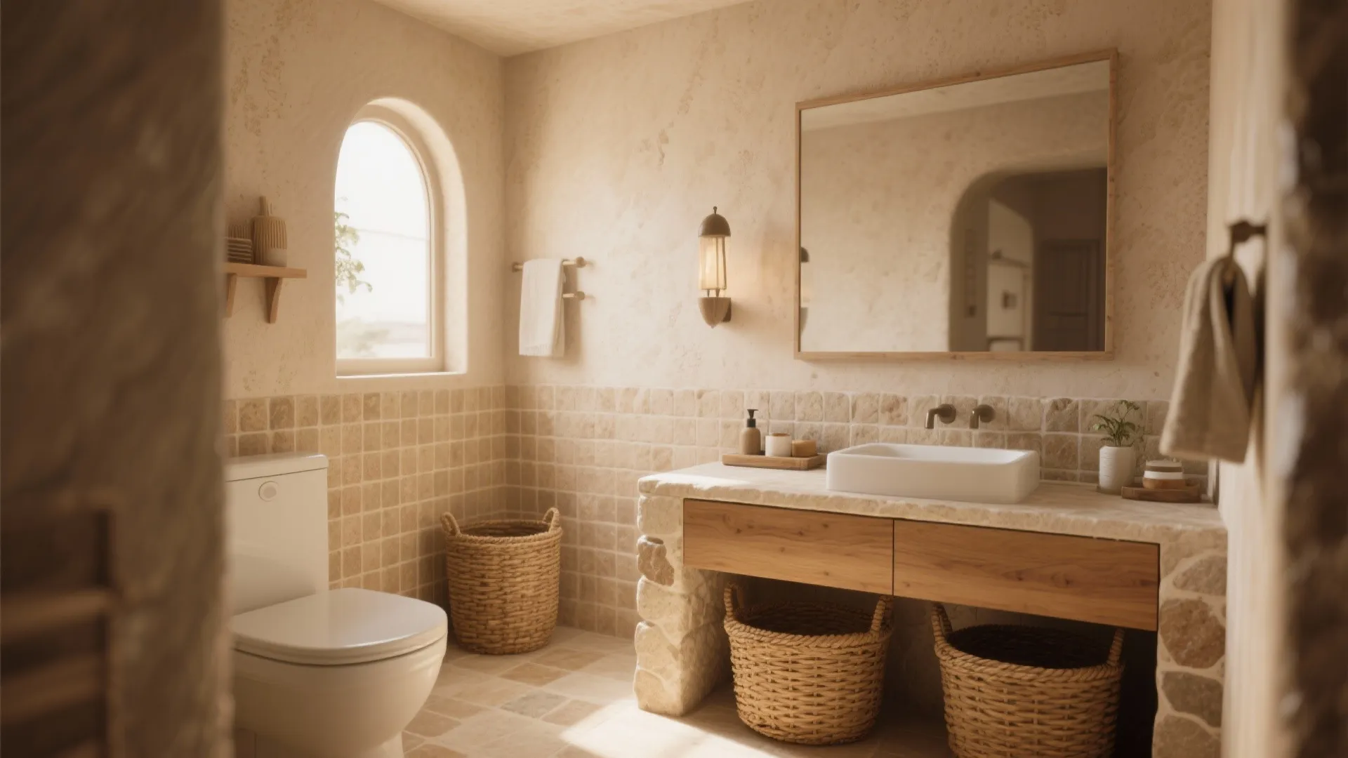 3. Warm Beige and Earth Tones for Stability