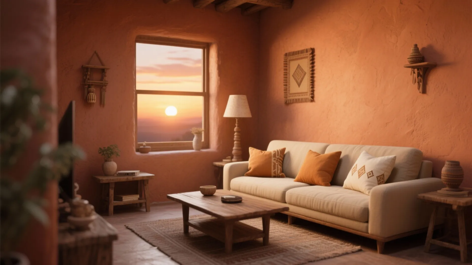 1. Warm Earth-Toned Walls