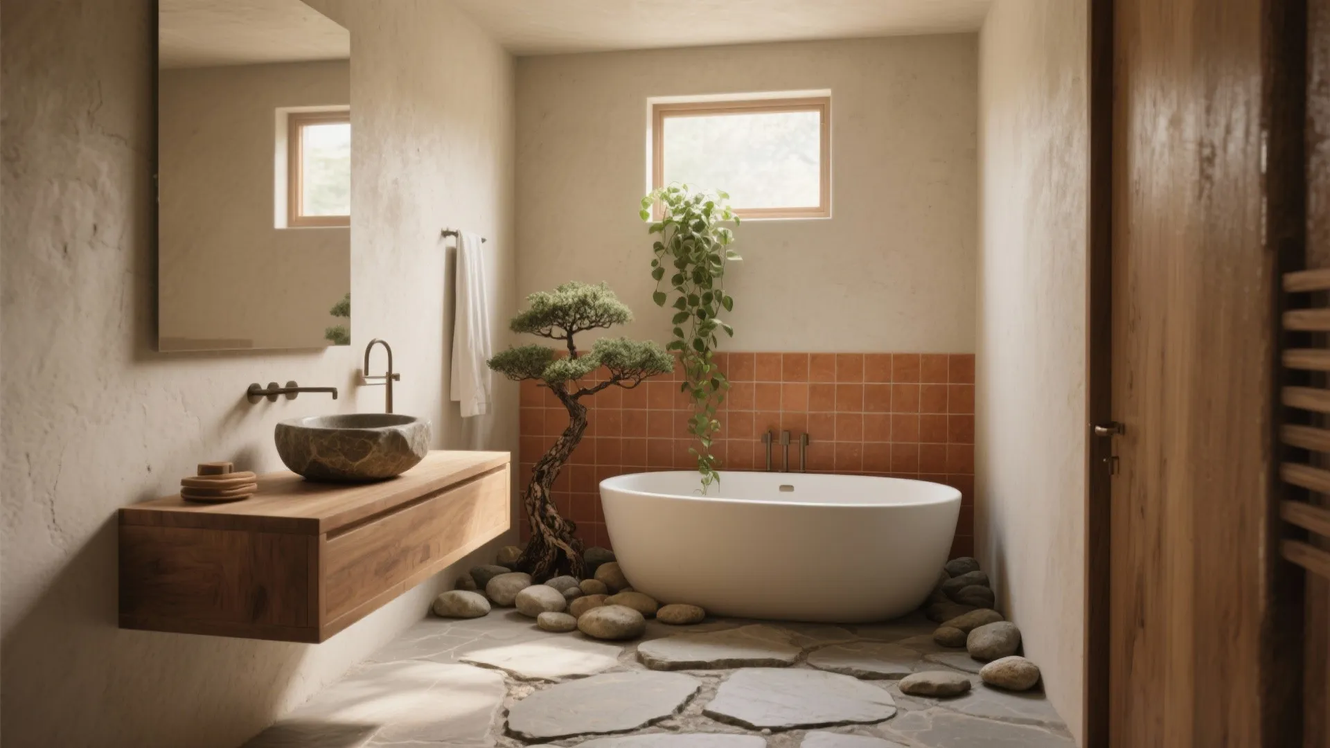 5 Modern Earthy Bathroom Ideas