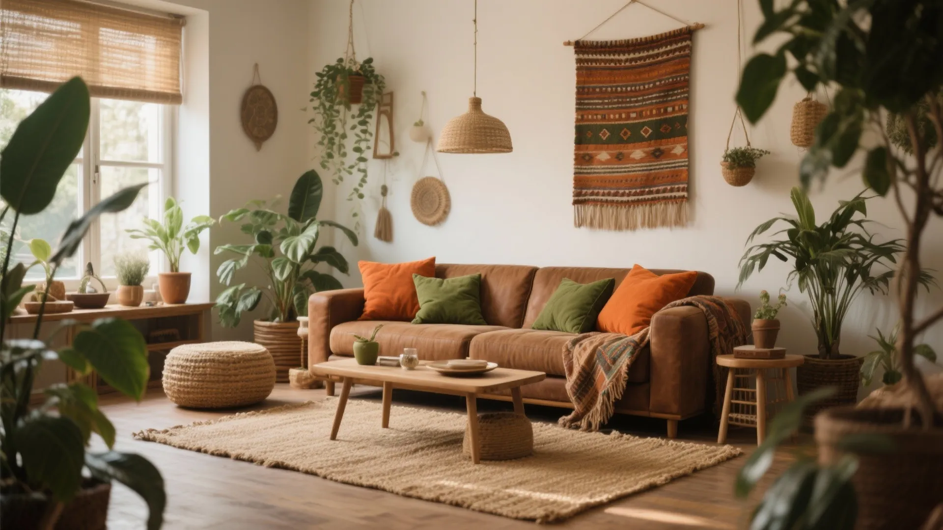 2. Earth-Toned Bohemian Vibe