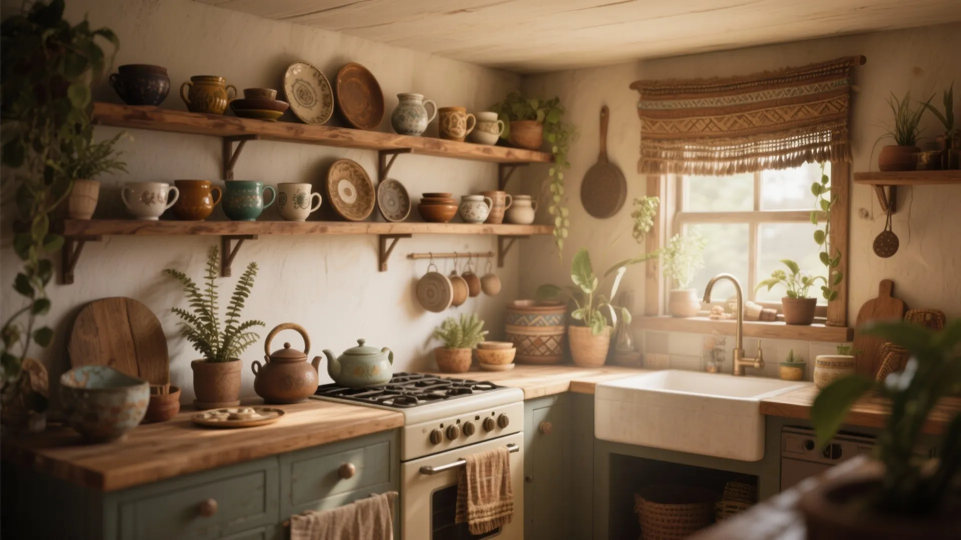 5 Earthy Boho Kitchen Ideas: Cozy, warm, and creative design tips for your bohemian-inspired kitchen