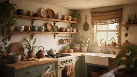 5 Earthy Boho Kitchen Ideas