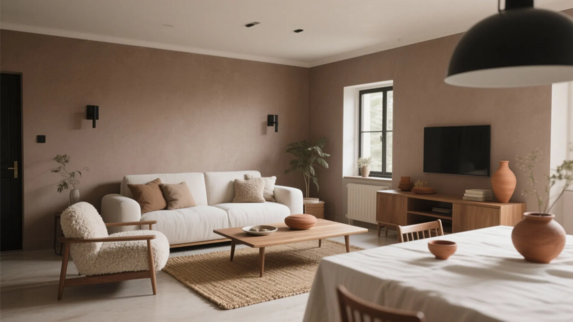 High-Contrast Accents on an Earthy Base