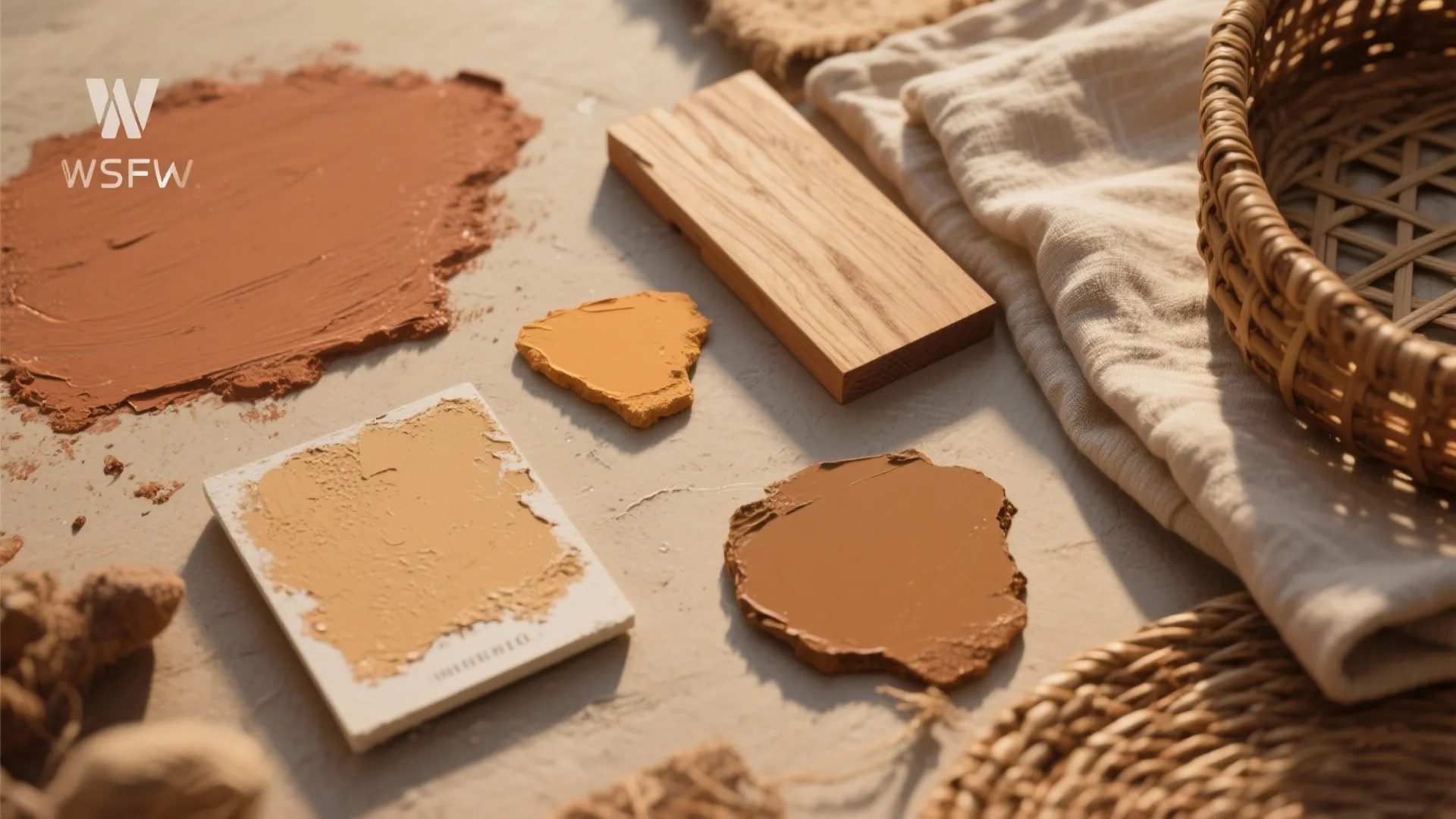 Earthy, Sun‑Baked Tones with Natural Materials