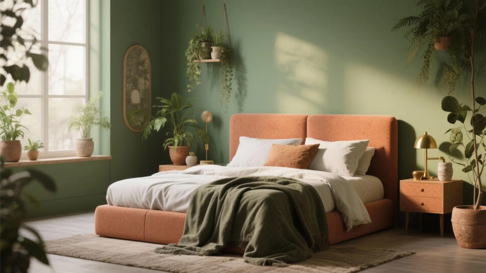 5. Earthy Greens and Botanical Hues