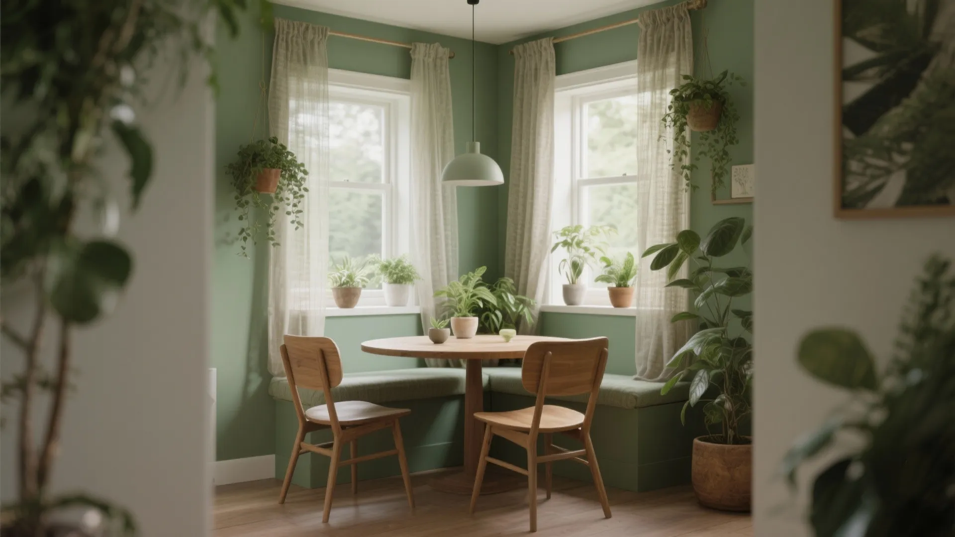 3. Earthy Greens to Bring the Outside In