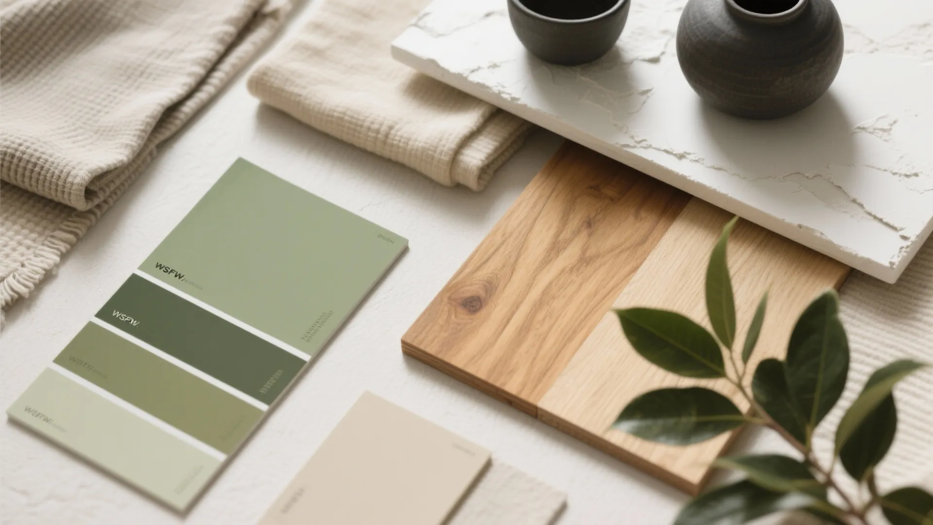 5) Earthy naturals with desaturated greens