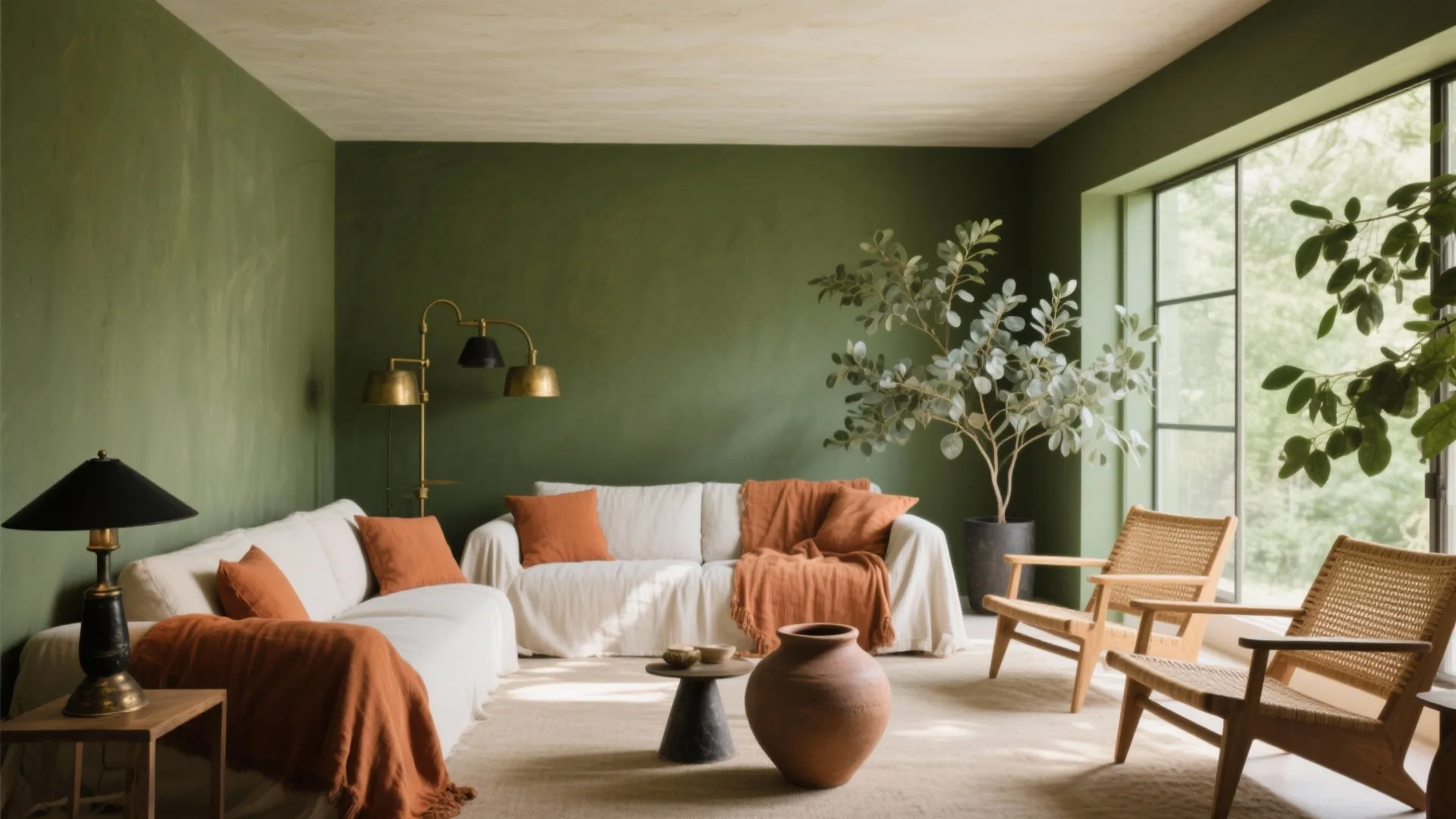 Earthy Greens + Terracotta