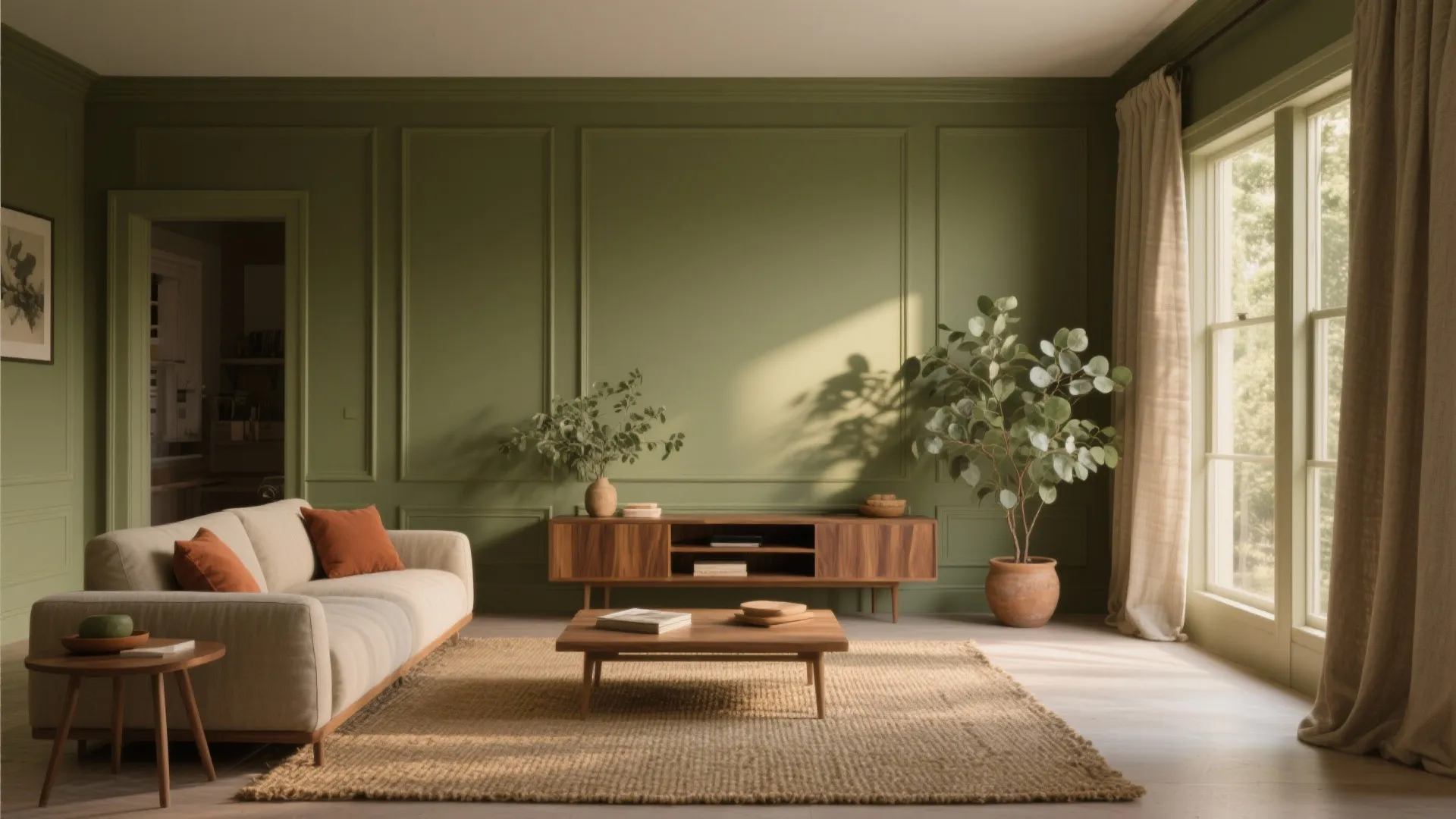 Earthy Greens and Nature-Inspired Hues