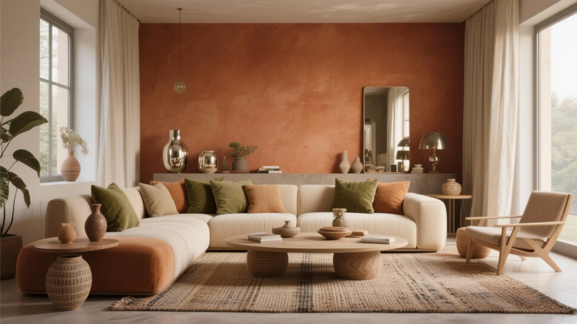 4. Earthy Layering — Cozy Yet Contemporary