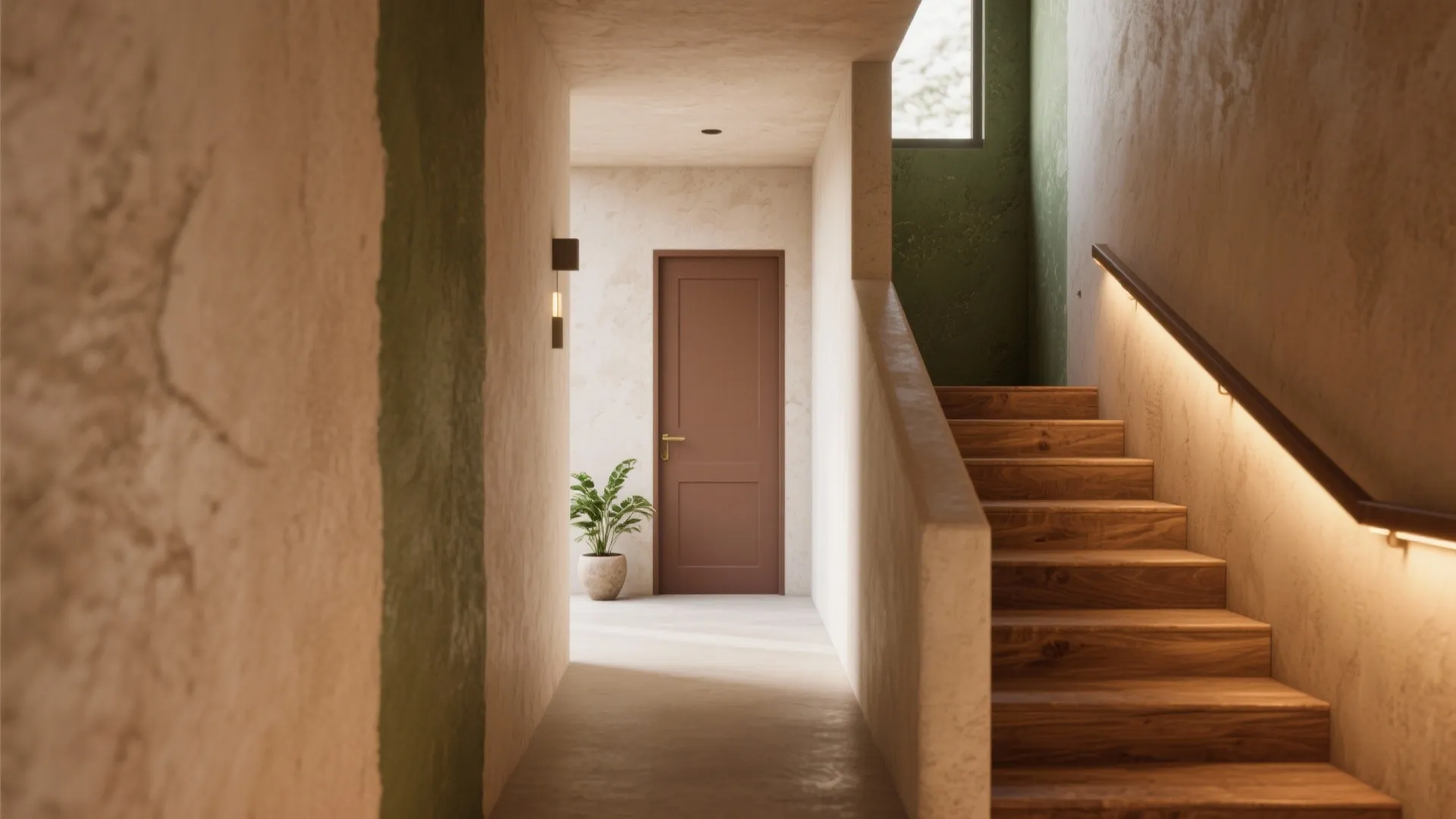 Earthy Tones with Textured Finishes