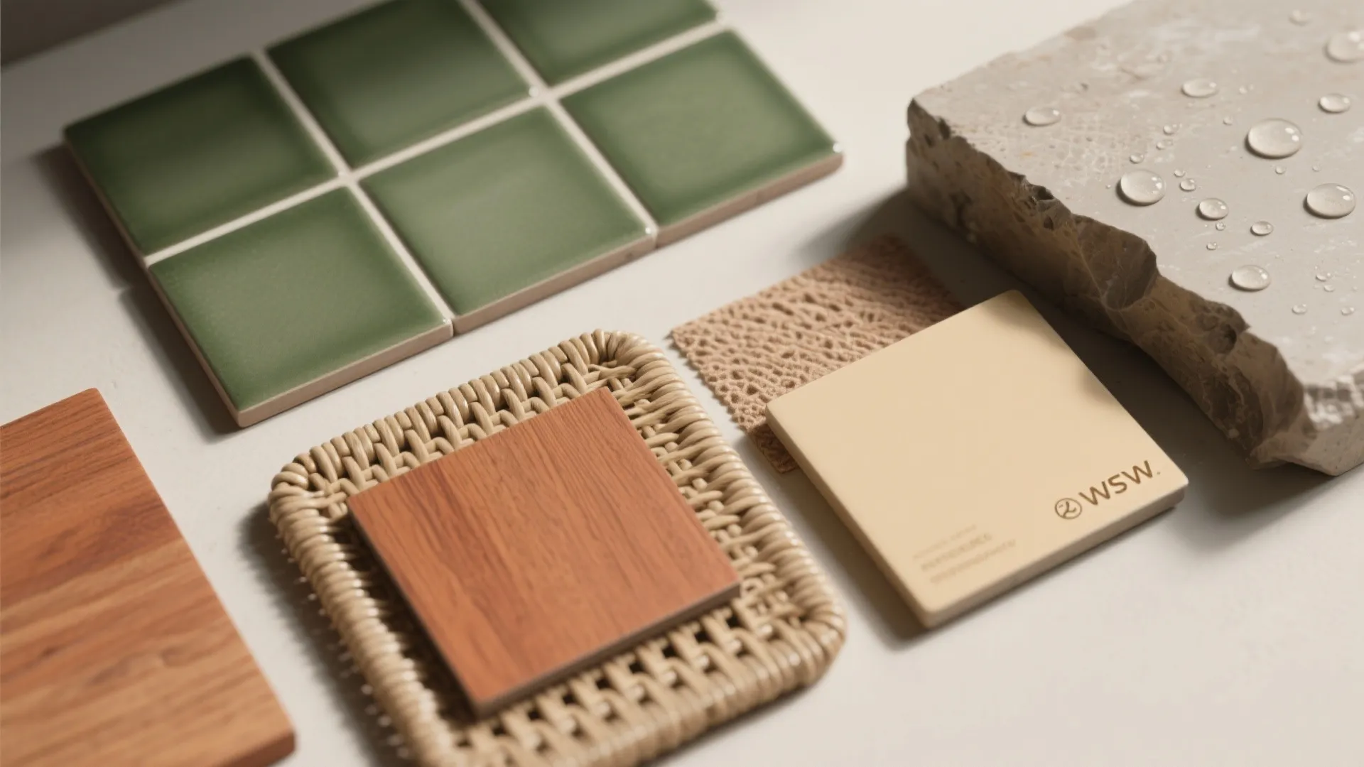 Earthy palette and natural textures