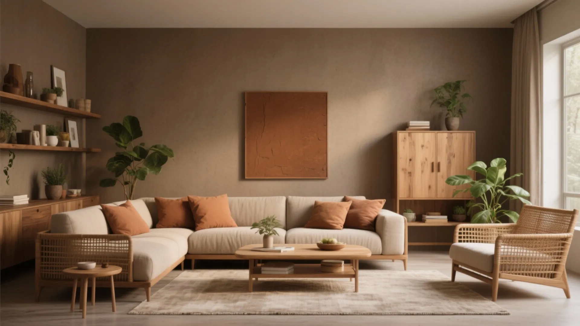 Earthy Neutrals Paired With Natural Materials