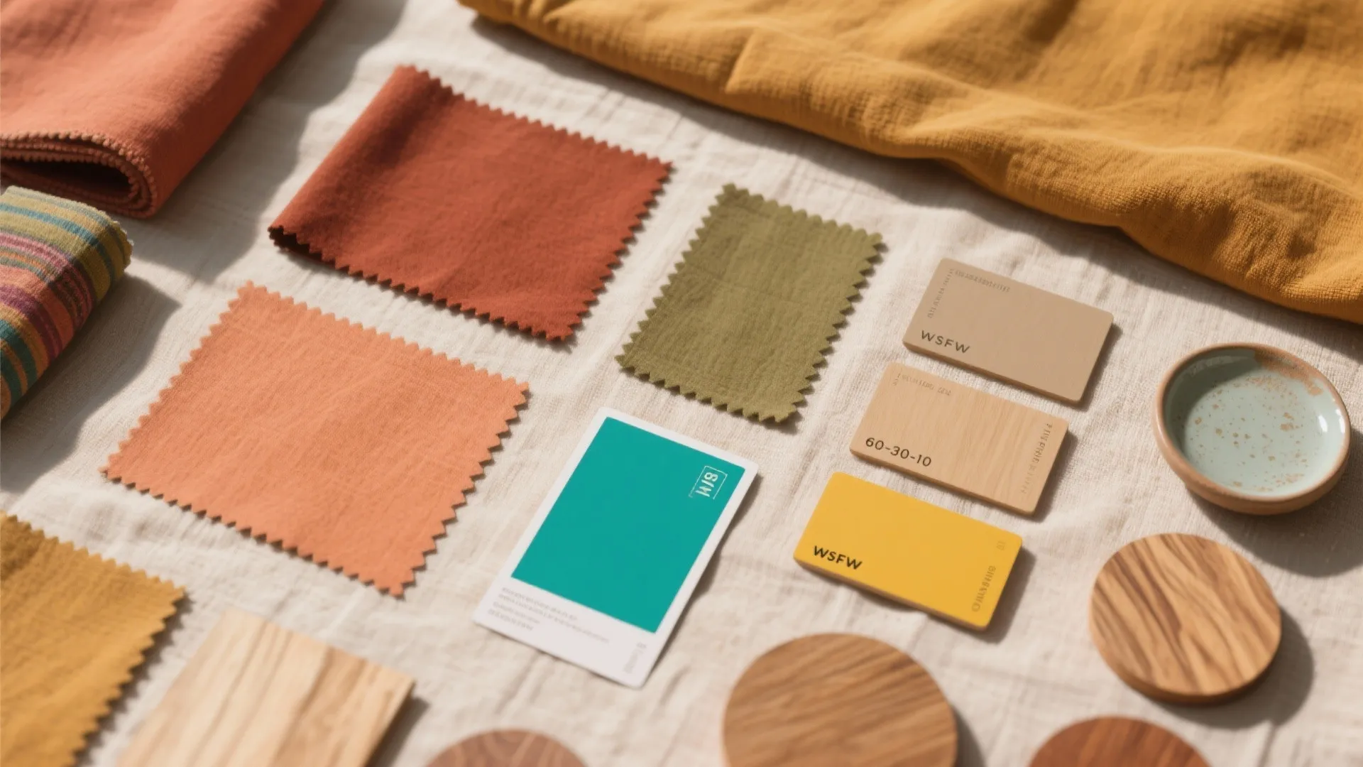 Earthy Color Palettes with Pops of Saturation