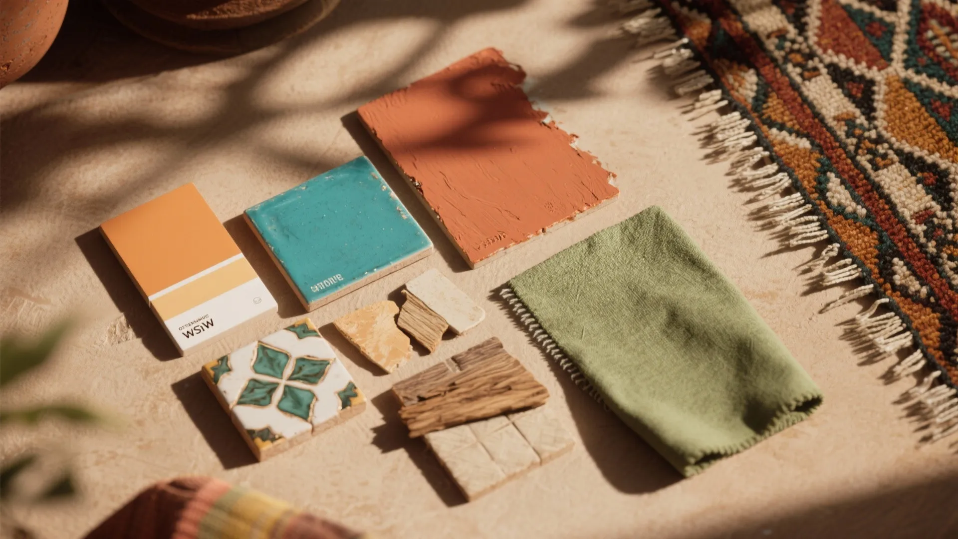 1. Earthy Color Palette with a Pop