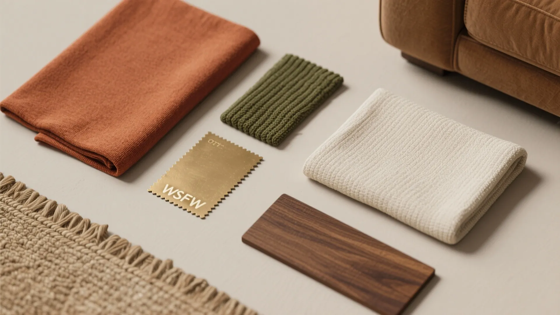 Earthy Palette with Greenery