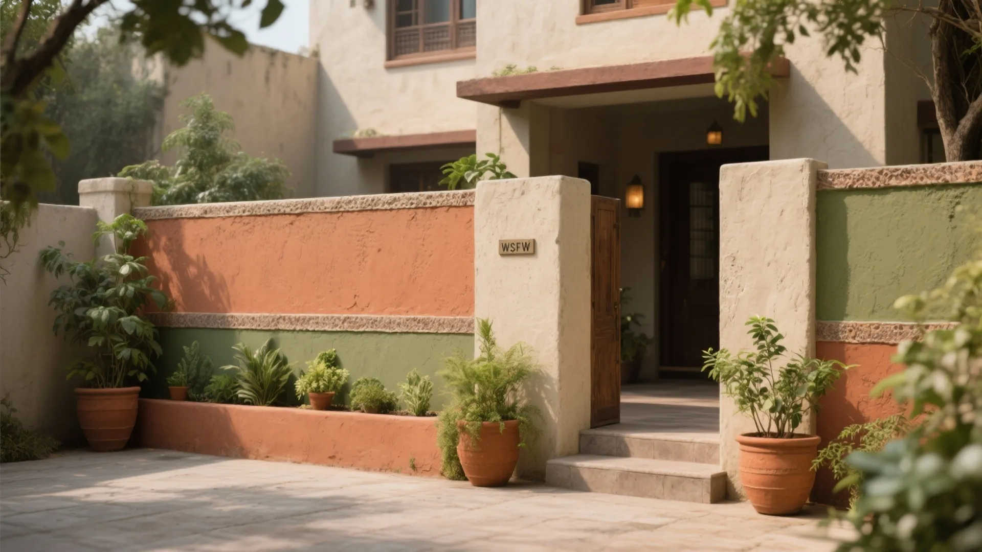 Nature-inspired earthy palettes with plant-friendly finishes