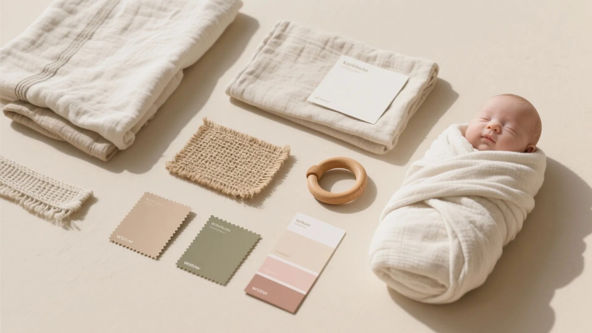 Soft Natural Textiles & Earthy Palette