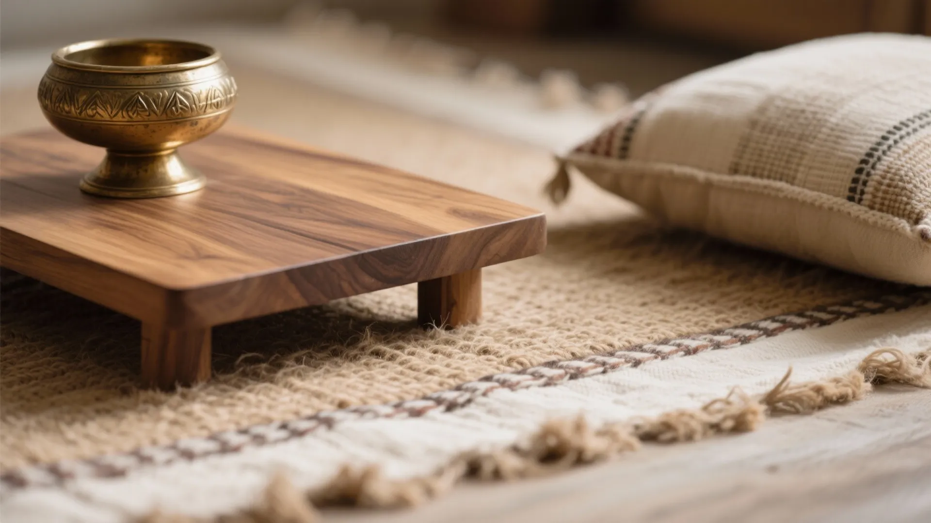 1) Minimalist Indian Elegance with Earthy Textures