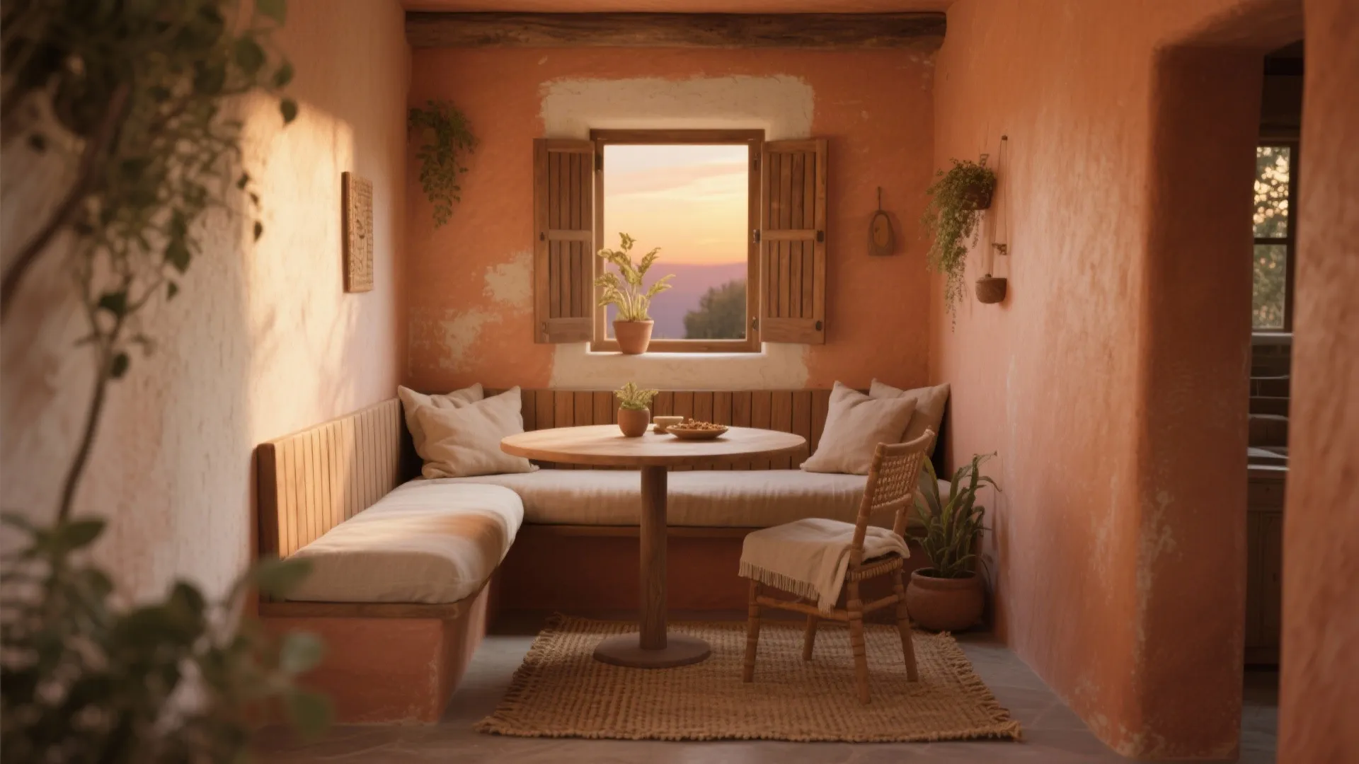 Earthy, Sun‑Baked Tones with Natural Materials