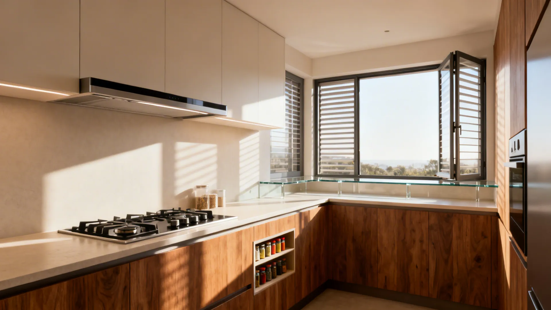 3) Cooking Facing East, With Balanced Ventilation