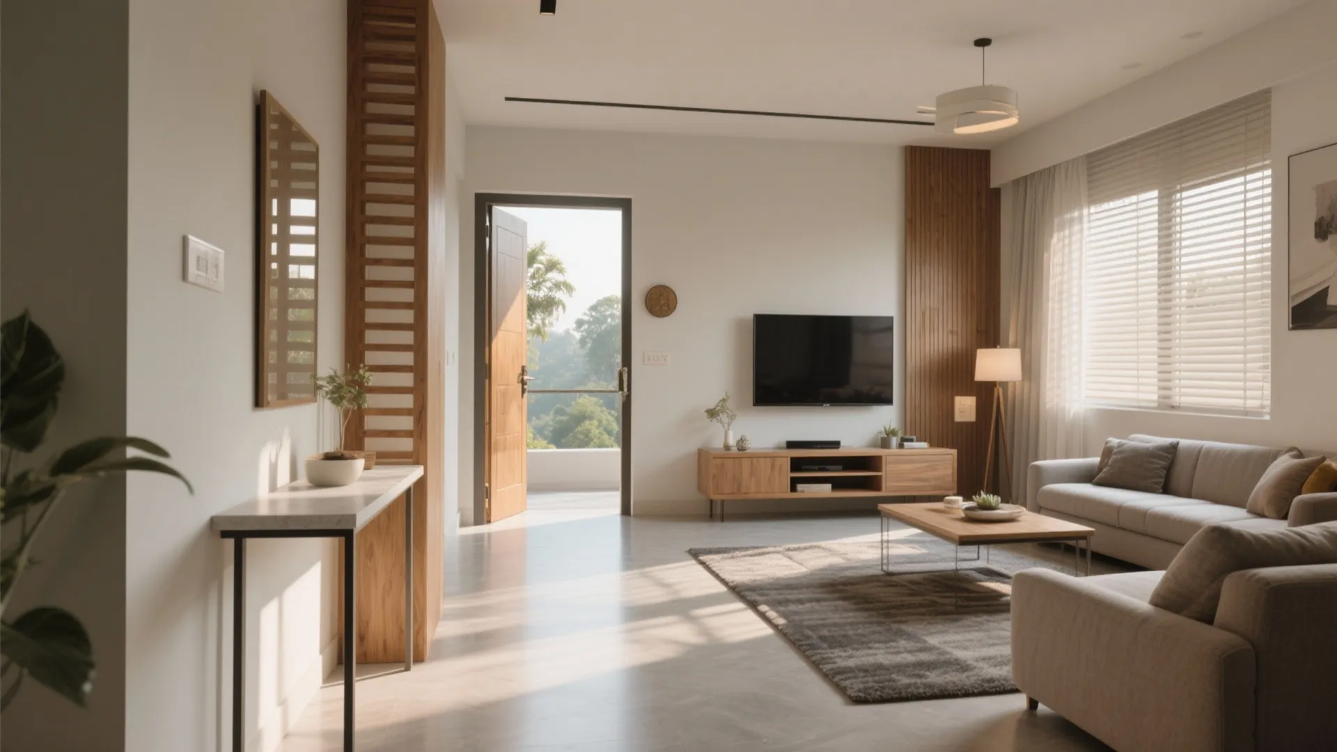 East-Facing Entry & Living Zoning