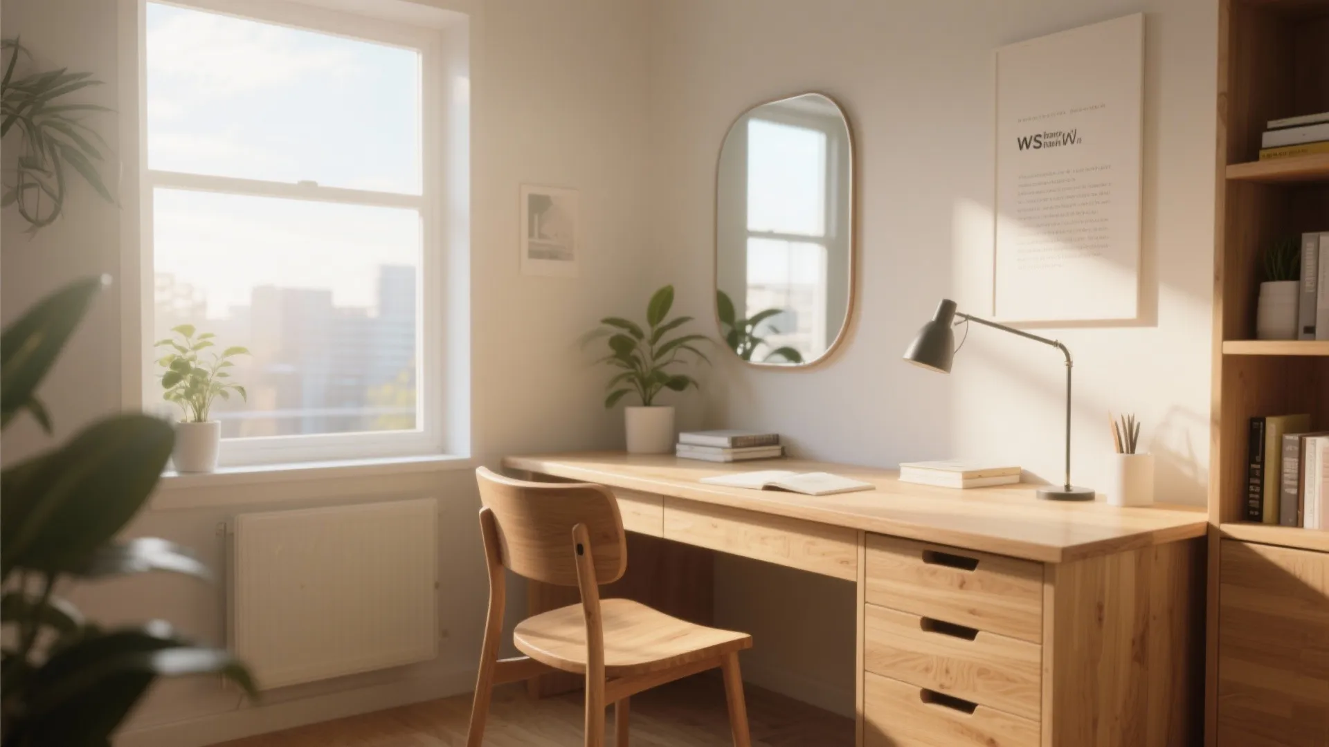 North or East Facing Study Desk