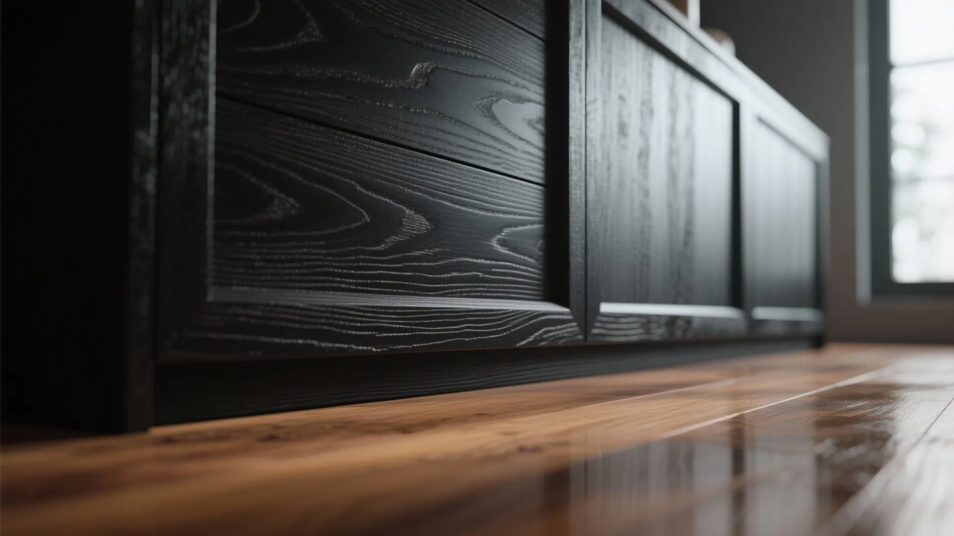 5. Ebony or Near-Black Stain