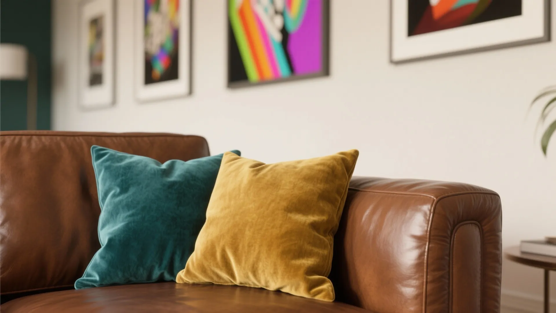 4. Eclectic Mix: Accent Colors and Art