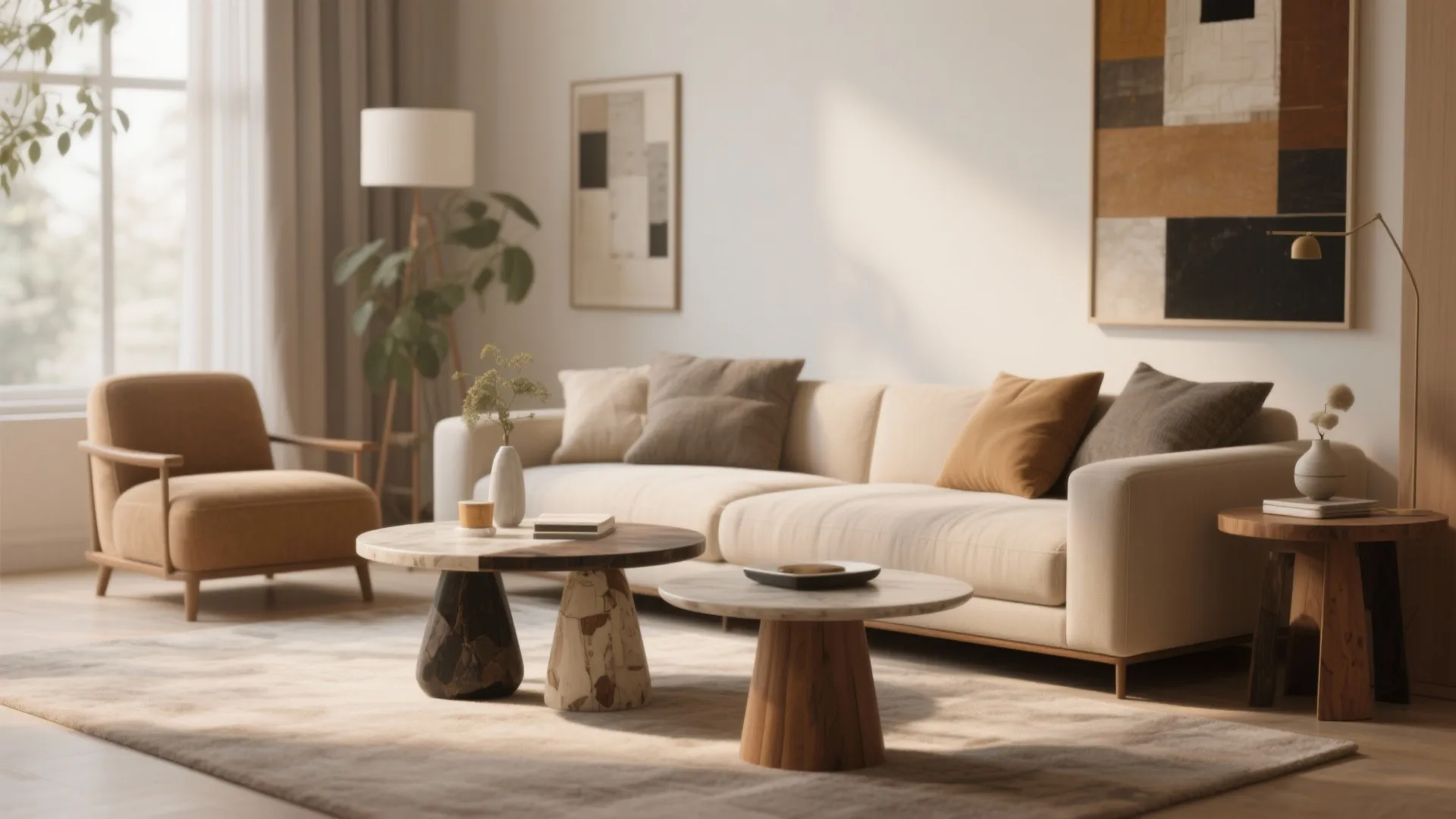 6. Eclectic Coffee Table Pairings