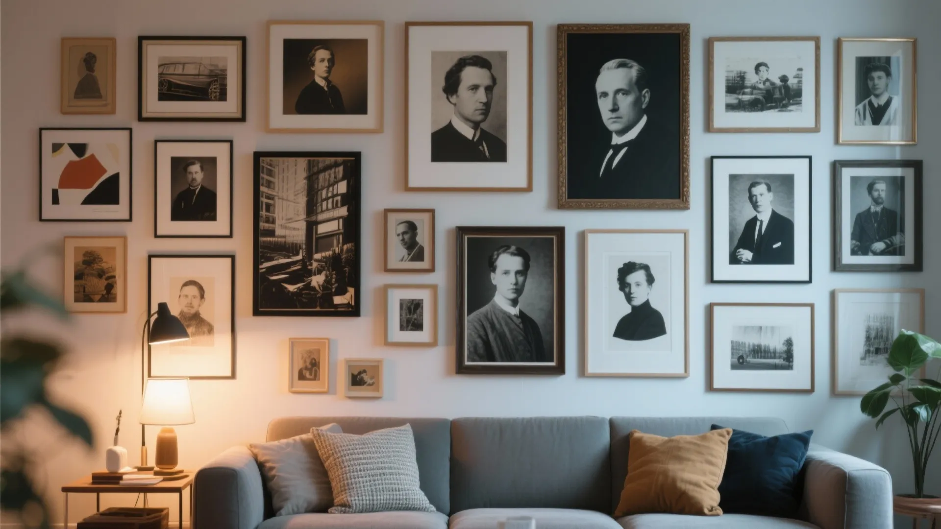 4. Gallery Wall of Eclectic Art