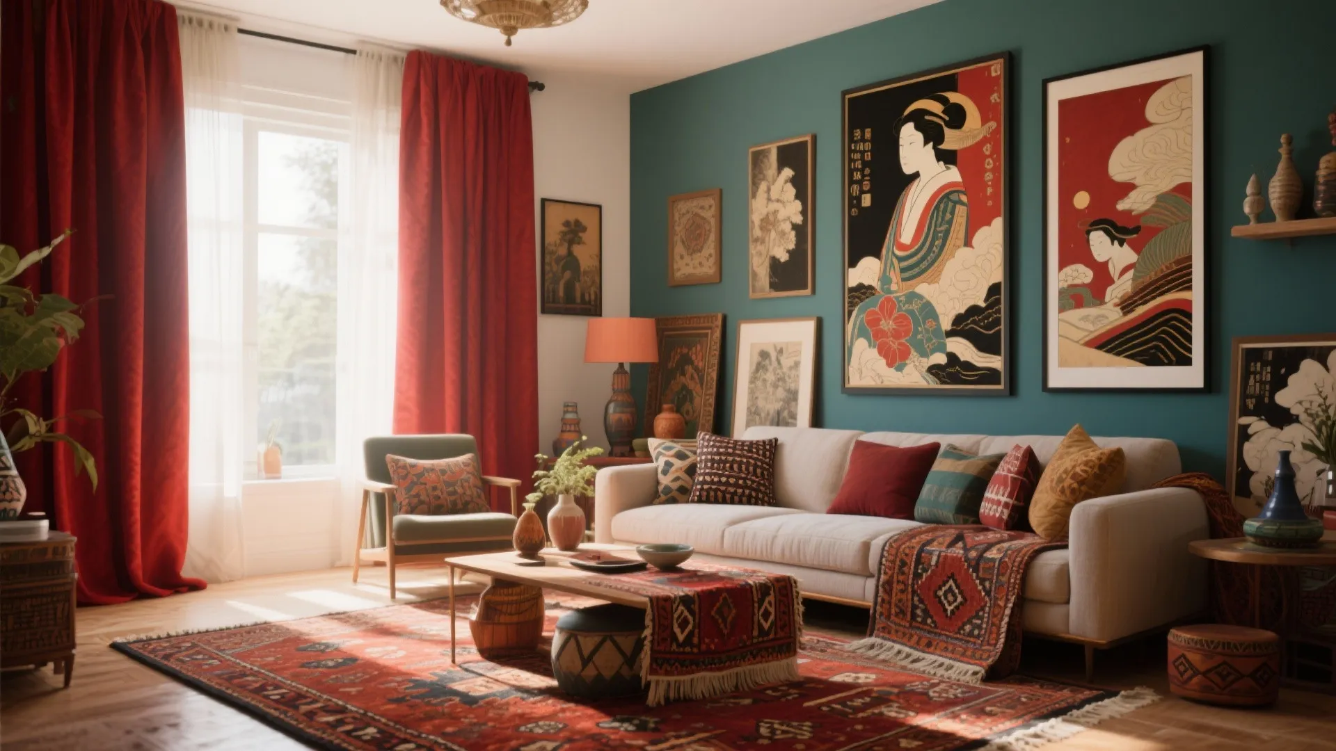 9. Eclectic Mix with Global Accents