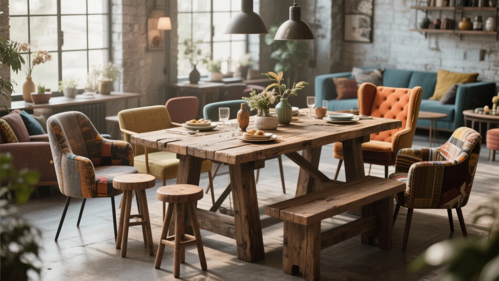 Eclectic Mix & Match Seating