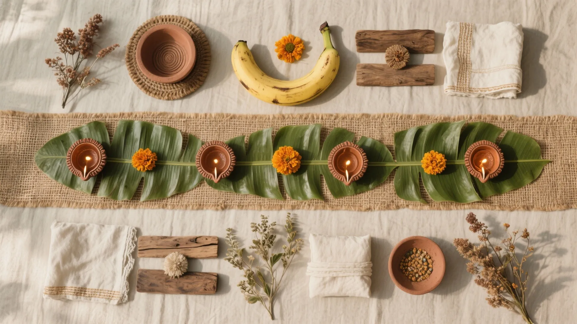 Eco-friendly Palna with Natural Elements