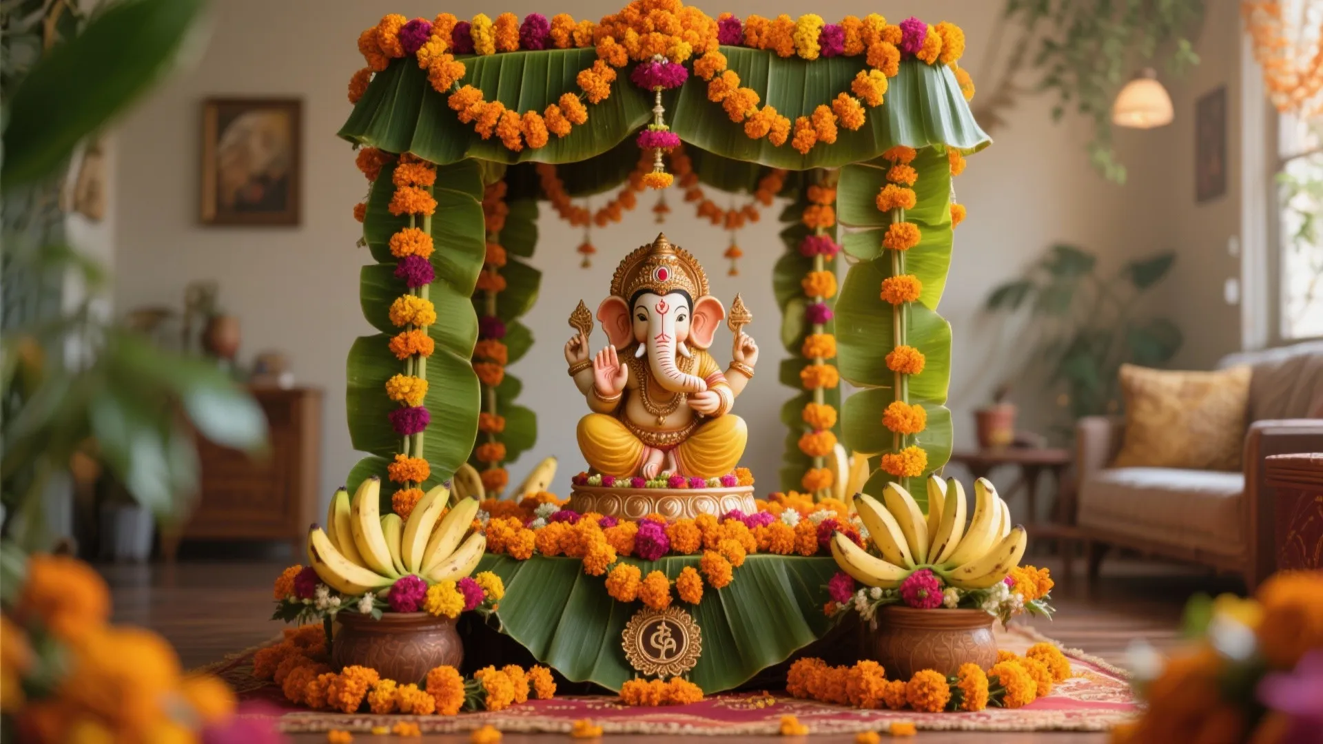 Eco-Friendly Floral Mandap